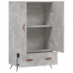 Berkfield Highboard Concrete Grey 69.5X31X115 Cm Engineered Wood - thumbnail 5