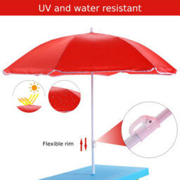 Costway Kids Picnic Table Bench Set Children Learning Eating Desk W/ Removable Umbrella - thumbnail 8