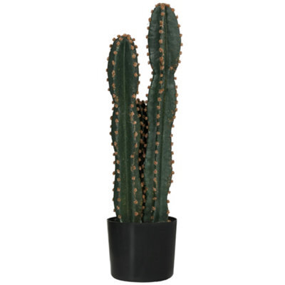 Large Realistic Artificial Cactus, Large Artificial Plant, Dimensions: Dia 17 X 60H Cm, Green - image 1