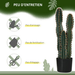 Large Realistic Artificial Cactus, Large Artificial Plant, Dimensions: Dia 17 X 60H Cm, Green - thumbnail 7