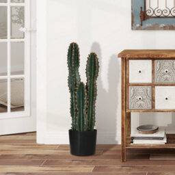 Large Realistic Artificial Cactus, Large Artificial Plant, Dimensions: Dia 17 X 60H Cm, Green - thumbnail 5