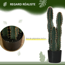 Large Realistic Artificial Cactus, Large Artificial Plant, Dimensions: Dia 17 X 60H Cm, Green - thumbnail 6