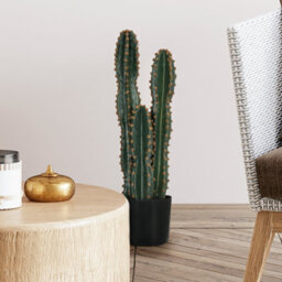 Large Realistic Artificial Cactus, Large Artificial Plant, Dimensions: Dia 17 X 60H Cm, Green - thumbnail 3