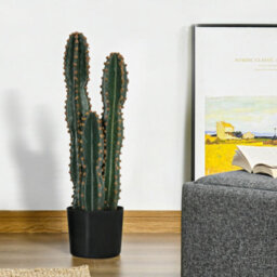 Large Realistic Artificial Cactus, Large Artificial Plant, Dimensions: Dia 17 X 60H Cm, Green - thumbnail 2