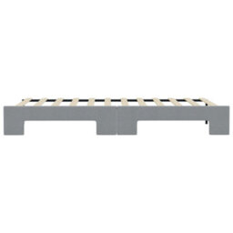 Berkfield Daybed With Trundle Light Grey 90X190 Cm Fabric - thumbnail 9