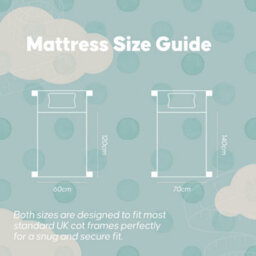 Bump & Beyond Baby Cot Mattress For Boys - Hypoallergenic, Waterproof & Breathable, Washable Cover - 140X70X13Cm - thumbnail 9
