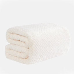 OHS Luxury Large Waffle Honeycomb Mink Warm Throw - thumbnail 2