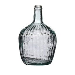 31Cm Retro Recycled Glass Blue Vase Flower Stem Twigs Bud Neck Table Vase - thumbnail 2