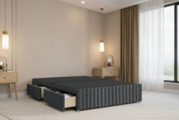 "Nexus Verona Plush Divan, Steel, 54"" Hb + 12"" Fb, 2 Drawers Left, Open Coil Mattress, Single" - thumbnail 6