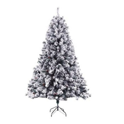 Evre Snowy Spruce Artificial Christmas Tree Pine Cone Berries 5Ft 150Cm 450 Tips - 4/5/6/7/8 Ft Available - image 1