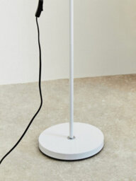 Orsina Sleek White Wood And Metal Floor Lamp, Sturdy Design Bedroom Floor Lamp, Highly Manoeuuvrable Modern Lamp - thumbnail 5