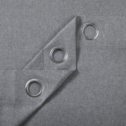 Ameha Linen 100%blackout Curtain 135Gsm Charcoal Heavy Thermal Eyelet Noise Reducing Drape Single Panel Door Curtain 66'x84' For Bedroom - thumbnail 9