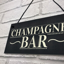 Red Ocean Champagne Bar Hanging Sign Gin Tonic Pub Bbq Party Vintage Chic Friendship Gift - thumbnail 7