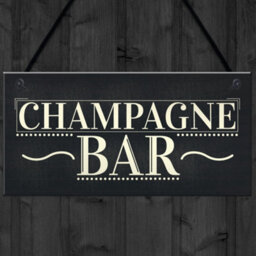 Red Ocean Champagne Bar Hanging Sign Gin Tonic Pub Bbq Party Vintage Chic Friendship Gift - thumbnail 4