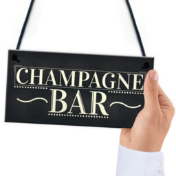 Red Ocean Champagne Bar Hanging Sign Gin Tonic Pub Bbq Party Vintage Chic Friendship Gift - thumbnail 6