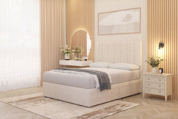Somnior Beds Somnior Austin Divan Bed Set With Midnight Pocket Sprung Mattress And Headboard Ivory Plush - thumbnail 4