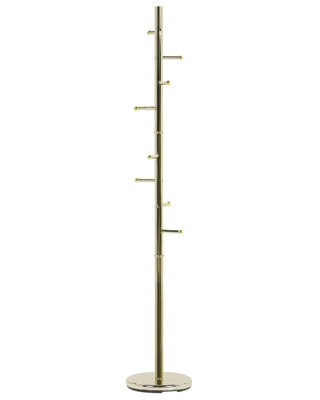 Beliani Apex Gold Coat Rack - Tall Freestanding Stainless Steel Stand W30 X D30 X H174Cm - image 1