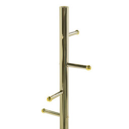 Beliani Apex Gold Coat Rack - Tall Freestanding Stainless Steel Stand W30 X D30 X H174Cm - thumbnail 4
