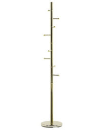 Beliani Apex Gold Coat Rack - Tall Freestanding Stainless Steel Stand W30 X D30 X H174Cm - thumbnail 1