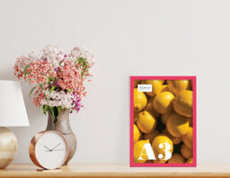 A3 Bright Pink Picture Frame Fits A3 (29.7 X 42Cm - 11.7 X 16.5In) Poster, Photo, Artwork, Or Print. - thumbnail 4