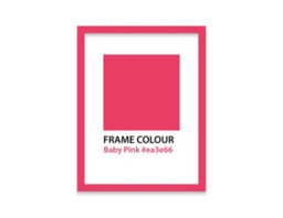 A3 Bright Pink Picture Frame Fits A3 (29.7 X 42Cm - 11.7 X 16.5In) Poster, Photo, Artwork, Or Print. - thumbnail 3