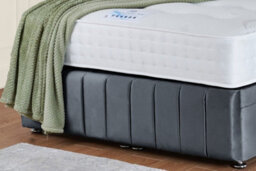 UKBEDFURNITURE Kamara Wingback Plush Steel End Opening Divan Ottoman Bed With 54 Inch Headboard - thumbnail 4