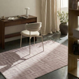 Wyld And Coco Beige Modern Geometric Area Rug 140 X 200 Cm With Anti-Slip Backing - thumbnail 2