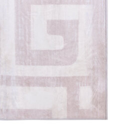 Wyld And Coco Beige Modern Geometric Area Rug 140 X 200 Cm With Anti-Slip Backing - thumbnail 6