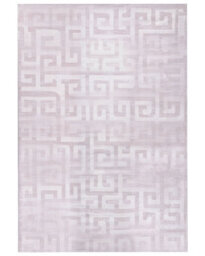 Wyld And Coco Beige Modern Geometric Area Rug 140 X 200 Cm With Anti-Slip Backing - thumbnail 1