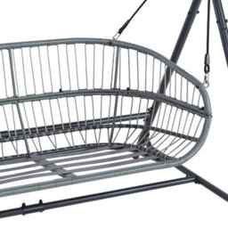 Beliani Patio Swing Fiastra Metal Light Grey - thumbnail 8