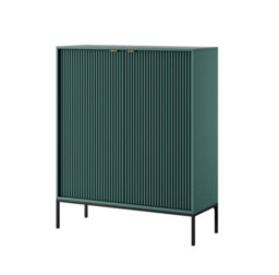Arte Stylish Nova Highboard Cabinet H1250mm W1040mm D390mm In Green - Contemporary Elegance For Your Home