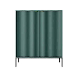 Arte Stylish Nova Highboard Cabinet H1250mm W1040mm D390mm In Green - Contemporary Elegance For Your Home - thumbnail 3