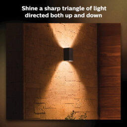 Philips Hue White And Colour Ambiance Resonate Outdoor Wall Light Black 2 Pack - thumbnail 3