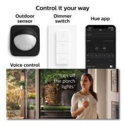 Philips Hue White And Colour Ambiance Resonate Outdoor Wall Light Black 2 Pack - thumbnail 5
