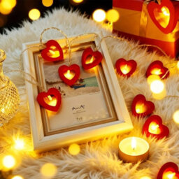 3M 20Led Love Heart String Lights Valentine's Day Decoration Garland Led Fairy Lights - thumbnail 7