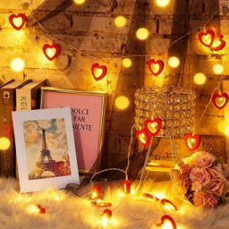 3M 20Led Love Heart String Lights Valentine's Day Decoration Garland Led Fairy Lights - thumbnail 6