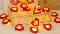 3M 20Led Love Heart String Lights Valentine's Day Decoration Garland Led Fairy Lights - thumbnail 1