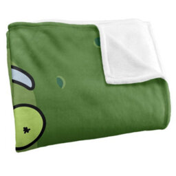 Rick And Morty Silky Pickle Rick Supersoft Blanket Green (One Size) - thumbnail 2
