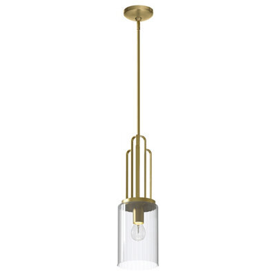 Luminosa Lighting Luminosa Kichler Kimrose Dome Pendant Ceiling Light Brushed Natural Brass - image 1