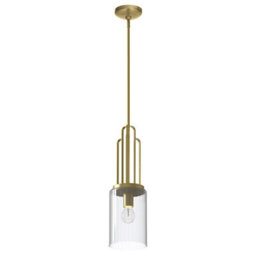 Luminosa Lighting Elstead Kichler Kimrose Dome Pendant Ceiling Light Brushed Natural Brass
