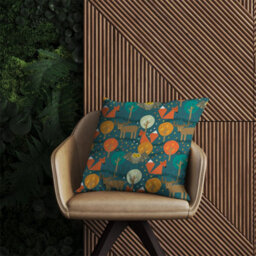 Warren Reed Designer Wild Nightlife Outdoor Cushion 45Cm X 45Cm - thumbnail 2