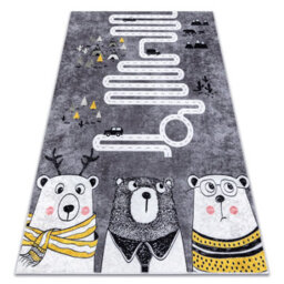 RugsX Junior 52107.801 Washing Carpet Bears, Animals, Streets For Children Anti-Slip - G  200X290 Cm - thumbnail 4