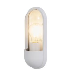 Zinc Kerry Fixed Matt White Mains-Powered Led Outdoor Contemporary On/off Wall Light (Dia)10Cm - thumbnail 3