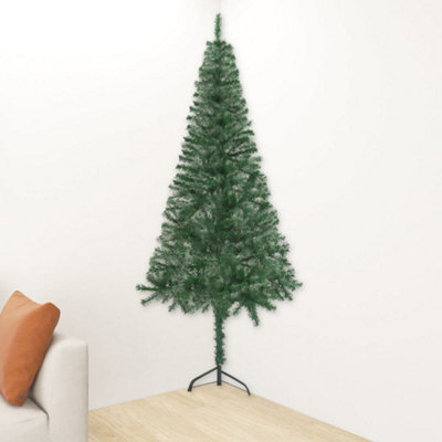Berkfield Corner Artificial Christmas Tree Green 240 Cm Pvc - image 1