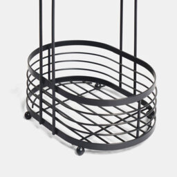 Ohs 3 Tier Shower Caddy Rust Resistant Metal Bathroom Organiser - Black - thumbnail 6