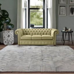 Chesterfield 3 Seater Shelly Golders Green Leather Sofa Bespoke In Classic Style - thumbnail 2