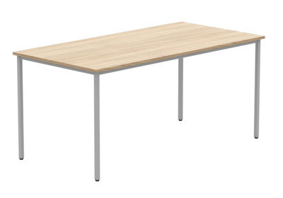 Office Hippo Essentials Multi-Use Table, Home Writing Computer Desk For Work Or Adjustable Feet, Canadian Oak, 160 X 80 Cm