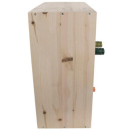 Woodeedoo Square Solid Pine Wooden Wine Rack 25 Bottle Floor Standing Cube Storage Unfinished Decorative Wood 52 X 52 X 25 Cm - thumbnail 8