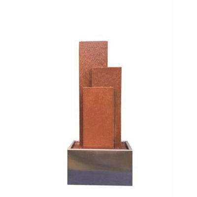 Outdoor Living UK Aqua Creations Lombardy Stainless Steel Solar Water Feature With Protective Cover