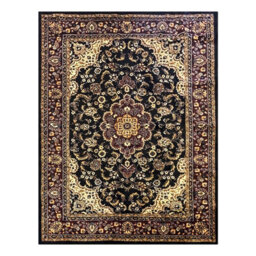 Extra Large Traditional Rugs Non Slip Hallway Runner Living Room Bedroom Carpet Black 200 Cm X 300 Cm